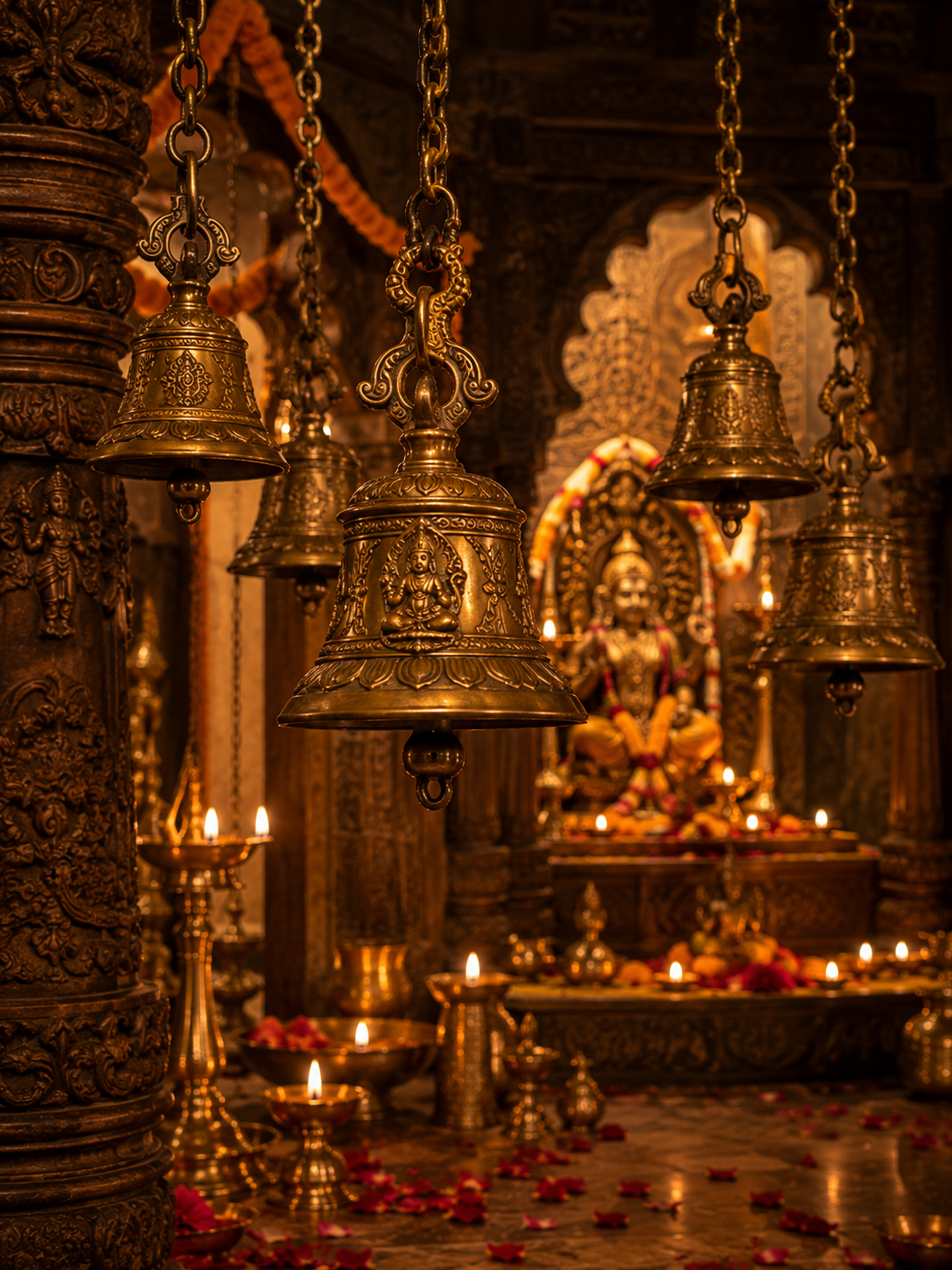 Urli’s , Temple bells and Hanging Chimes