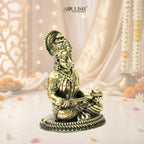 Goddess Annapurna Brass Idol | Handcrafted Annapurna Devi Murti for Home Temple