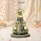 Goddess Annapurna Brass Idol | Handcrafted Annapurna Devi Murti for Home Temple
