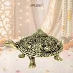 Vastu Tortoise with Ashtalakshmi Shree Yantra | Superfine Brass Prosperity Idol