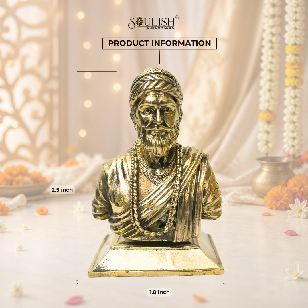 Chhatrapati Shivaji Maharaj Brass Idol | Handcrafted Brass Statue