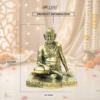 Shri Swami Samarth Brass Idol | Handcrafted Swami Samarth Murti for Home Temple