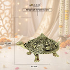 Vastu Tortoise with Ashtalakshmi Shree Yantra | Superfine Brass Prosperity Idol