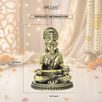 Goddess Annapurna Brass Idol | Handcrafted Annapurna Devi Murti for Home Temple