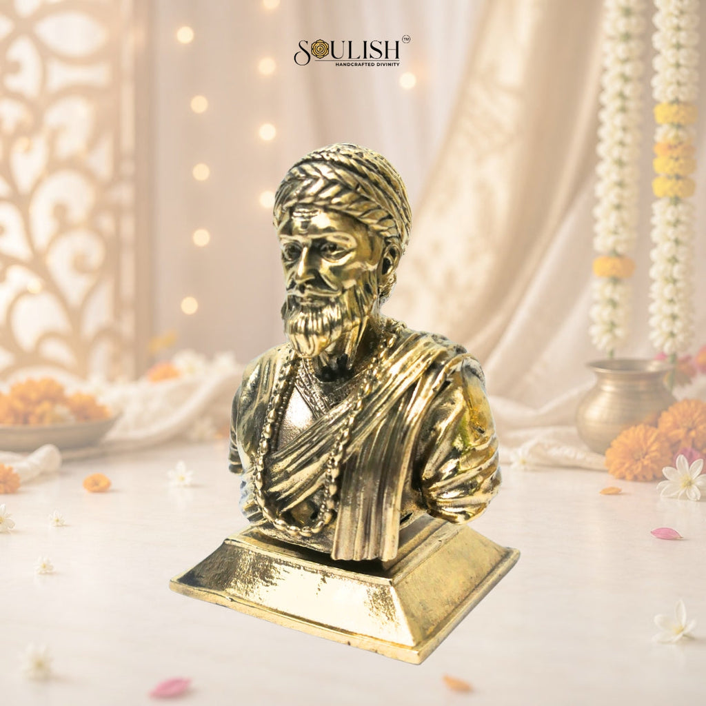 Chhatrapati Shivaji Maharaj Brass Idol | Handcrafted Brass Statue
