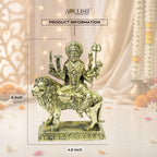 Sherawali Mata Brass Idol – Goddess Durga, Spiritual Home Décor