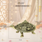 Vastu Tortoise with Ashtalakshmi Shree Yantra | Superfine Brass Prosperity Idol
