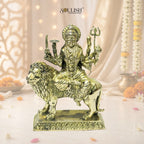 Sherawali Mata Brass Idol – Goddess Durga, Spiritual Home Décor