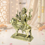 Sherawali Mata Brass Idol – Goddess Durga, Spiritual Home Décor