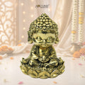 Little Buddha Meditating Brass Idol – Peaceful Spiritual Home Décor