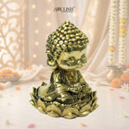 Little Buddha Meditating Brass Idol – Peaceful Spiritual Home Décor
